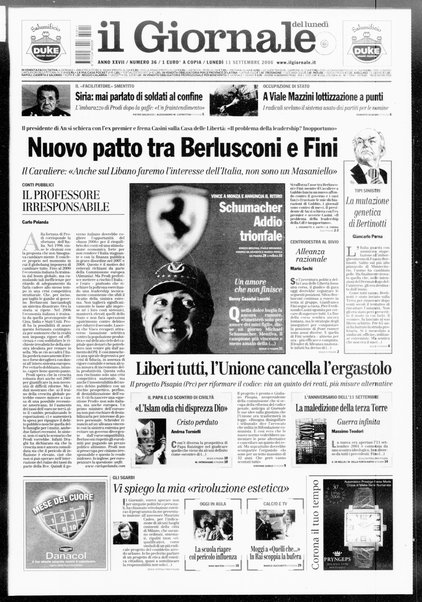 Il giornale del lunedi